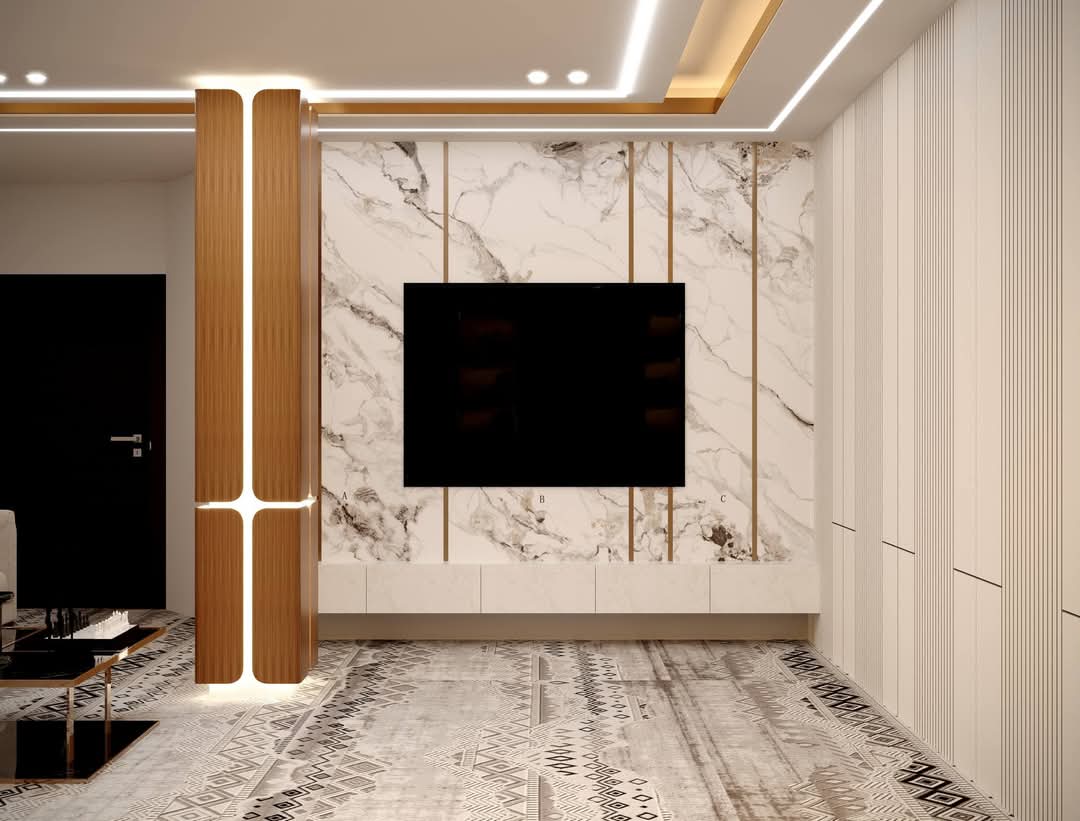 Executive Office – Marble Media Wall