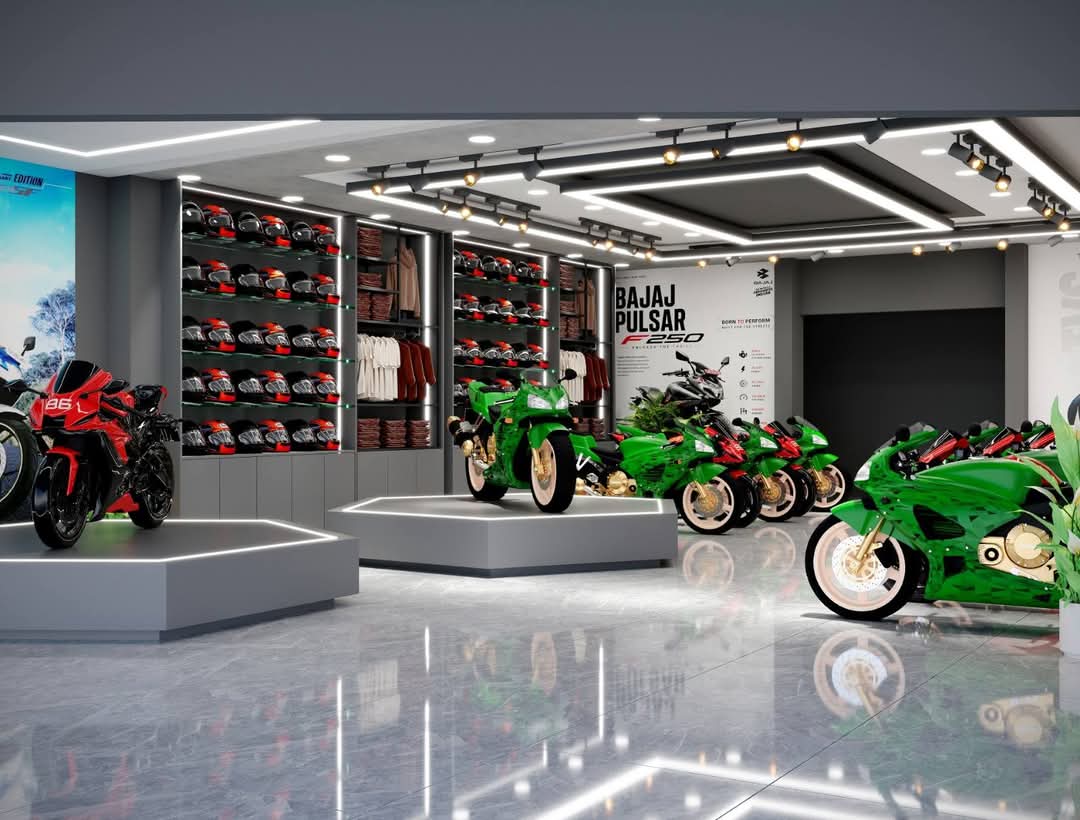 Motorbike Showroom – Display Floor