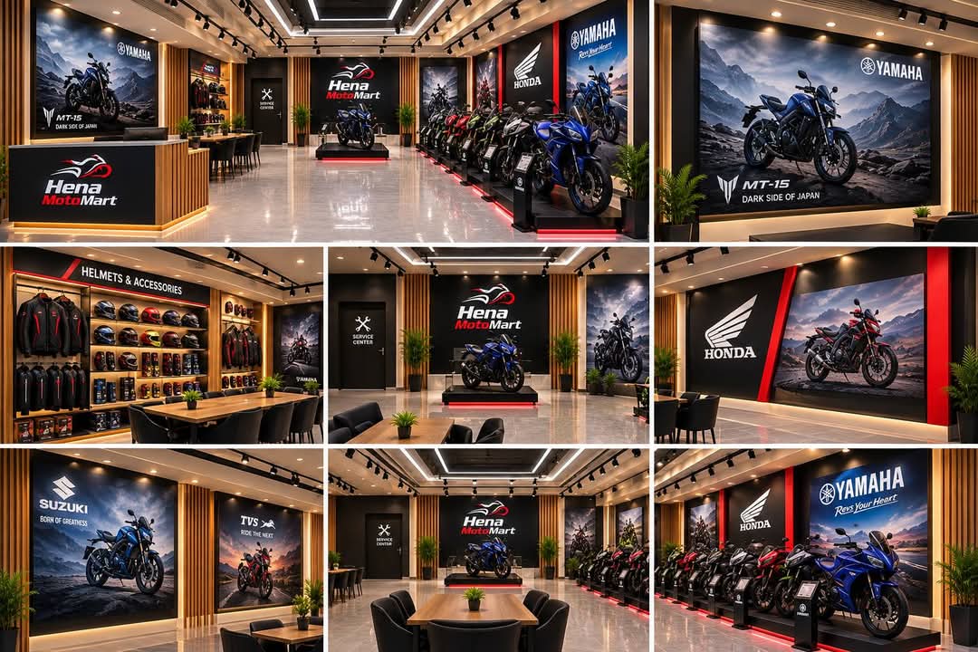 Bike Showroom – Concept Board