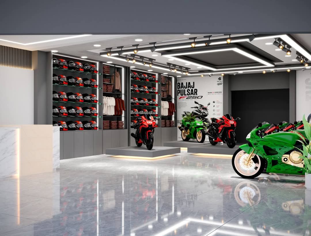 Motorbike Showroom – Apparel Bay